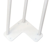 Soportes para patas de horquilla de acero plegables de alta resistencia, compactos para escritorios y mesas con almohadillas antideslizantes
