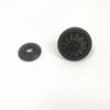 Perillas antiguas de la manija del gabinete de los muebles de cocina del negro y del oro del diámetro de la aleación del cinc 34m m