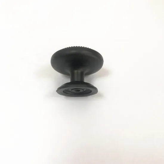 Perillas antiguas de la manija del gabinete de los muebles de cocina del negro y del oro del diámetro de la aleación del cinc 34m m