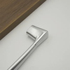 Herrajes para muebles, aleación de zinc, cromo, manijas para refrigerador de cocina, tirador de gabinete