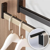 Ropa resistente de los accesorios del guardarropa de la aleación de aluminio que cuelga el armario ovalado Rod