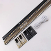 Accesorios de guardarropa Barra de armario ovalada con barra de armario de aluminio color champán negro claro