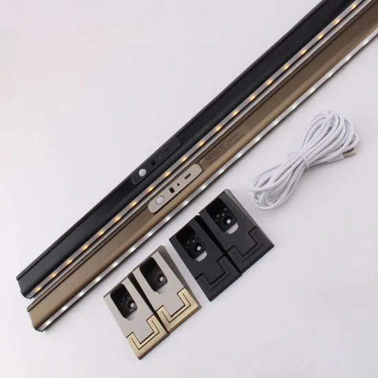 Accesorios de guardarropa Barra de armario ovalada con barra de armario de aluminio color champán negro claro