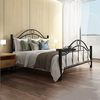 Camas metálicas Cama individual, doble, tamaño king, tamaño completo, estructura de cama de metal en oro blanco