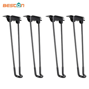 Patas de mesa plegables de alta resistencia, soportes industriales modernos de acero, capacidad de carga de 100 kg, aptas para bricolaje para mesas de café y escritorios