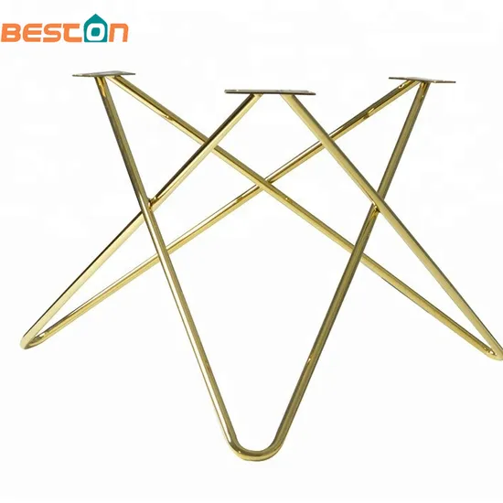 Patas de mesa de comedor de acero en forma de V: diseño industrial moderno, resistentes para islas de cocina y comedores