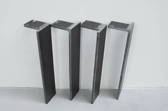 Patas de mesa de metal industrial, patas de mesas de comedor para uso doméstico