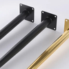 Silla cónica Oro Hierro Latón Muebles de acero Patas de mesa de centro de metal