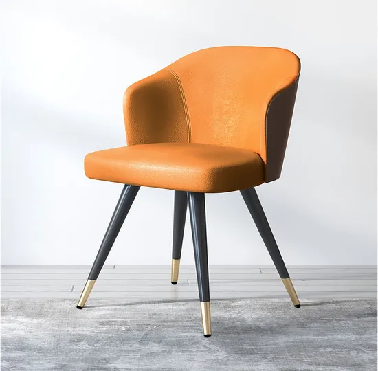 Silla cónica Hierro dorado Muebles de acero Latón Patas de mesa de comedor de metal de metal