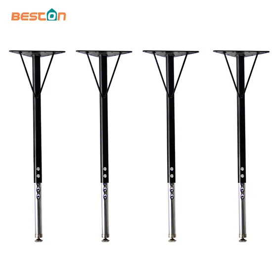 Patas de mesa de metal con patas de mesa ajustables en altura, suministro de fábrica