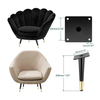 Patas de lujo para muebles de acero cromado en oro rosa: para mesas, armarios y sofás