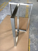 Patas de mesa de escritorio cuadradas cromadas de acero inoxidable industriales de muebles modernos de fábrica