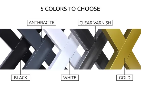 Muebles personalizados de alta resistencia, decoración, bricolaje, café X, patas de mesa industriales