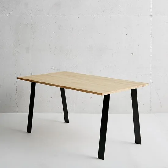 Patas de mesa de comedor en forma de L de hierro forjado al por mayor
