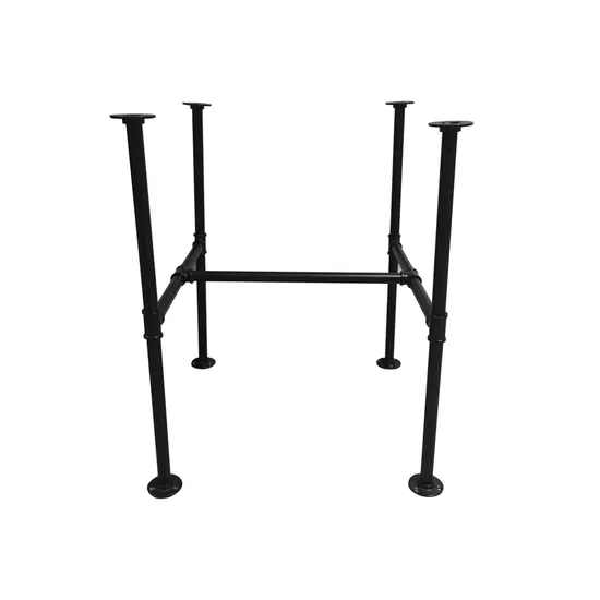 Marco de mesa de muebles de acero y metal de estilo industrial de último estilo