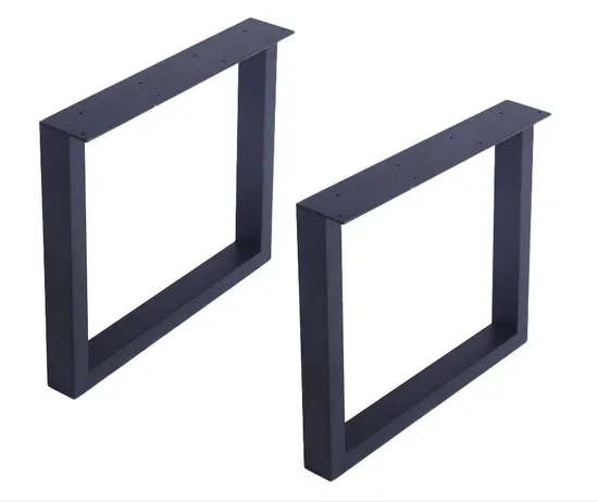 Patas de muebles Patas de mesa en forma de O con decoración rústica ancha