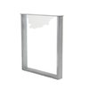 Pata de mesa de metal, patas de mesa de muebles de moda simples de acero inoxidable cuadradas
