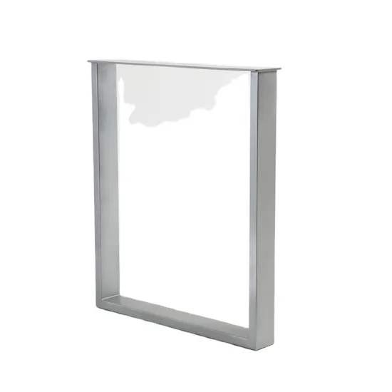 Pata de mesa de metal, patas de mesa de muebles de moda simples de acero inoxidable cuadradas