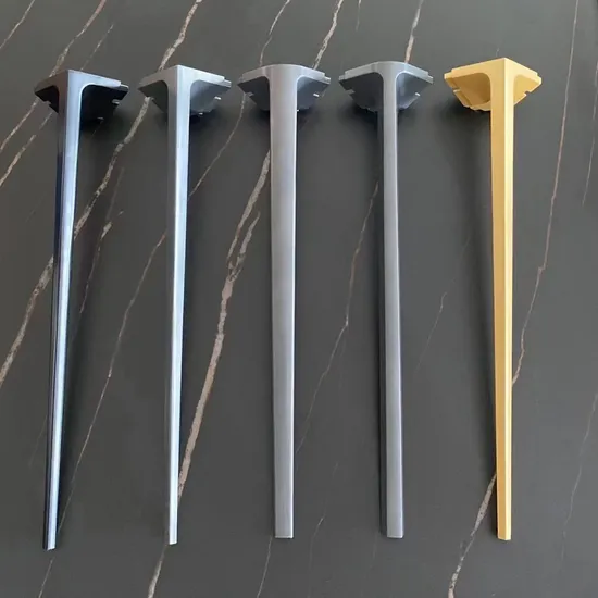 Muebles Oficina Comedor Escritorio Metal industrial Aleación de aluminio Vidrio Mármol Patas de mesa