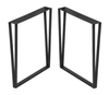 Patas de mesa de acero para muebles en forma de U, patas de mesa de metal