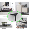 Patas modernas para muebles de acero cromado en oro rosa: para sofás y gabinetes