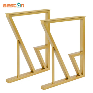 Muebles de oficina, escritorio de comedor, patas de mesa de comedor modernas de lujo de metal de acero especial