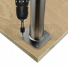 Patas de mesa de tubo redondo de hierro fundido de metal para mostrador de muebles