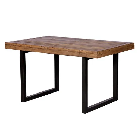 Patas de mesa en forma de U de café de hierro y metal de acero cuadrado de muebles estándar del fabricante