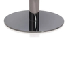 Base de mesa de metal de acero negro redondo moderno al por mayor para café y cafetería