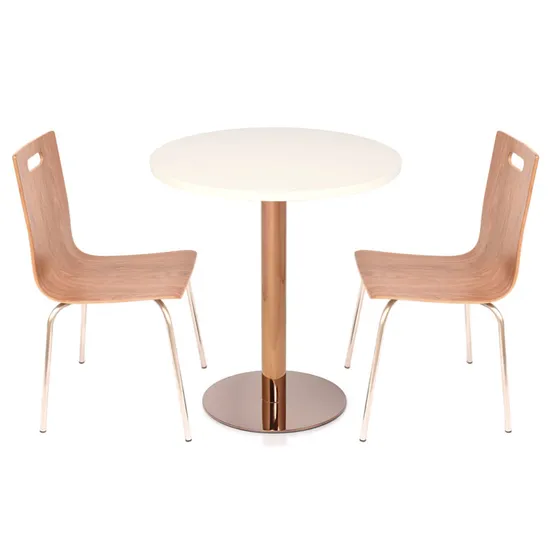 Base de mesa de cobre de piezas de muebles de metal para contrato comercial
