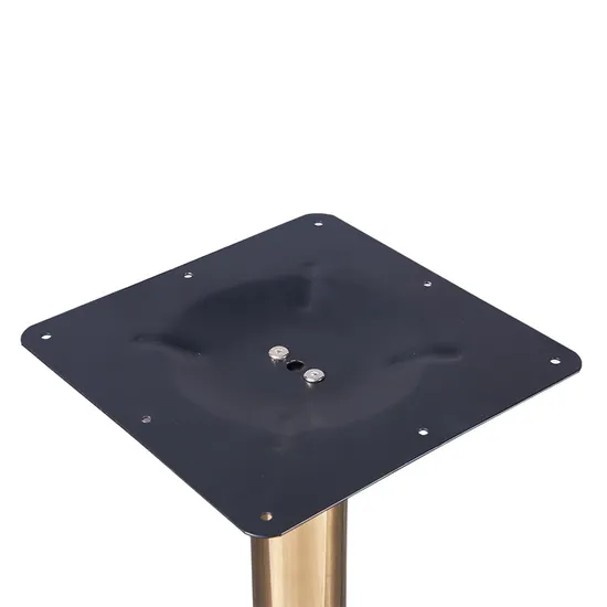 Muebles Restaurante Café Comedor Chrome Tulip Base de mesa de metal de acero inoxidable moderna