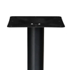 Elegante mesa de restaurante comercial con base de mesa de acero inoxidable con oro para ventas