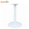 Base de mesa de centro de comedor de hierro blanco adornado vendedora caliente