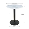 Muebles de interior fabricados para el hogar, mesa de restaurante, mesa de comedor redonda blanca moderna
