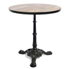 Base de mesa de comedor negra con recubrimiento en polvo de hierro fundido