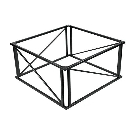 Base de mesa de comedor de acero y metal con unión cruzada, base de mesa de escritorio para computadora de oficina