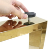 Muebles modernos resistentes para comedor, patas de mesa de metal de acero inoxidable