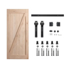 Herrajes para rieles para puertas corredizas de granero retráctiles y cierre suave industrial, ajustables para puertas interiores, kit resistente