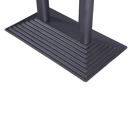 Muebles redondos de mármol y vidrio para comedor, tulipán de acero, base de mesa con manivela de hierro fundido