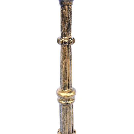 Pata de mesa de centro de hierro fundido de bronce con garra de tigre decorada