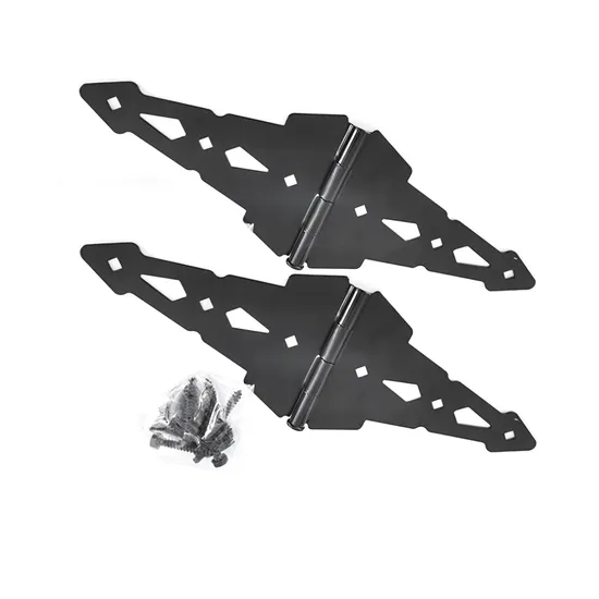 Kit de herrajes para portones tradicionales de metal de alta resistencia - Acabado antiguo para portones de madera