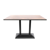 Patas de mesa de hierro fundido con recubrimiento en polvo bien fabricadas con fondo texturizado ornamental al por mayor