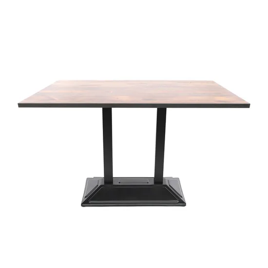 Patas de mesa de hierro fundido con recubrimiento en polvo bien fabricadas con fondo texturizado ornamental al por mayor