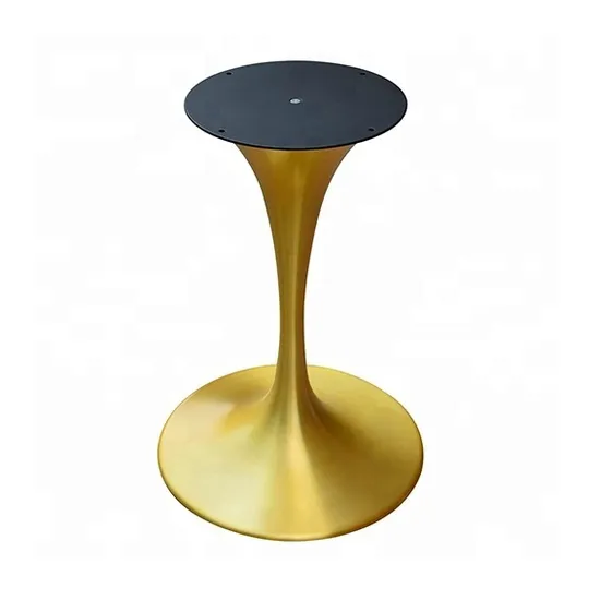Base de mesa de hierro con forma de tulipán, base de mesa de comedor, patas de muebles de metal