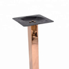 Pieza de muebles, patas de mesa de comedor con base de acero inoxidable en oro rosa