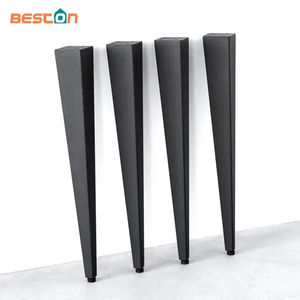 Escritorio moderno industrial Banco de hierro fundido de metal para comedor patas de mesa cónicas de café