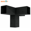 Kit de soporte de madera elevado para jardín al aire libre, soportes de pérgola de acero, kits de pérgola