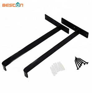 Soportes de pared para estante de hierro, soporte triangular para puerta de madera