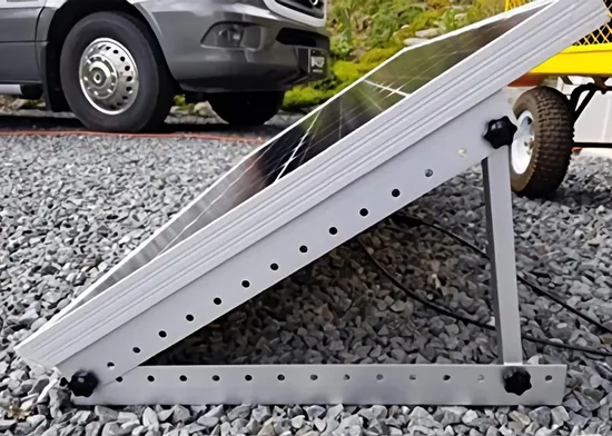 Ajustable para panel solar de 100 W, soporte de montaje de techo de panel solar de aluminio triangular