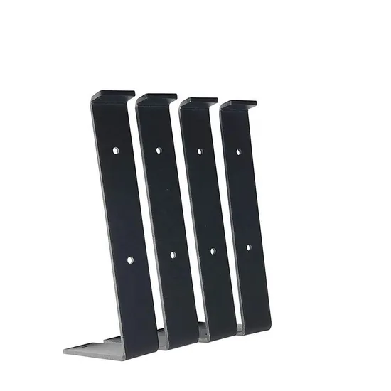 Estante de pared de hierro, soportes de estante metálico para Interior del hogar